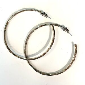 Anthropologie Natural Hoop Earrings